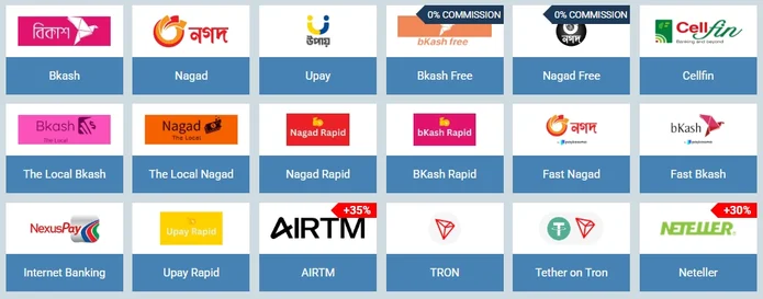 Deposit at 1xBet Bangladesh